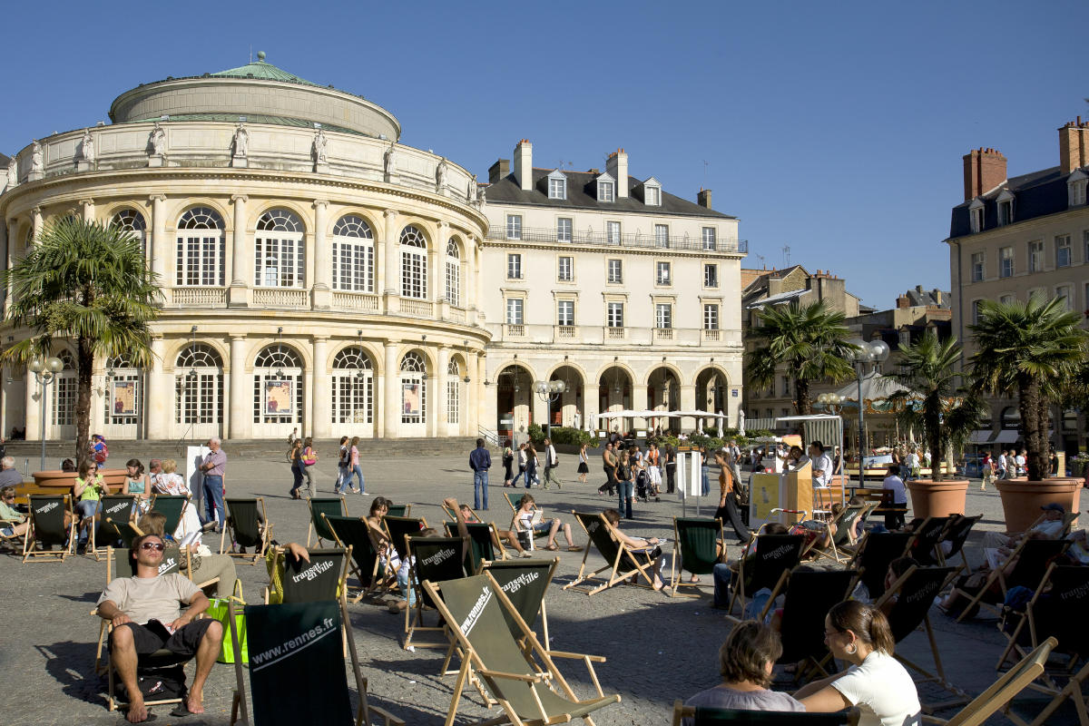 Coffee break in Rennes Place de l'Opéra Place-de-l-Opera-Rennes